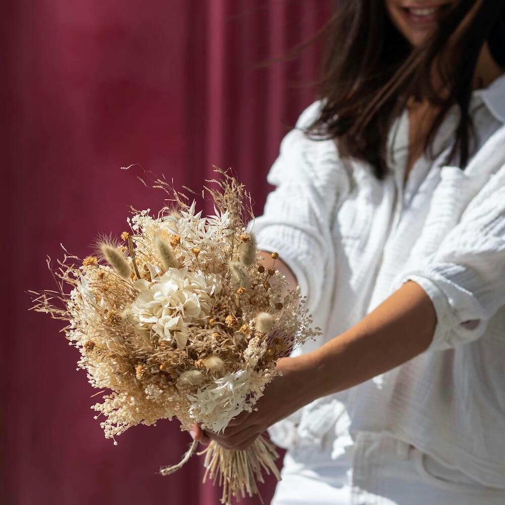 - Bouquet fleurs séchées Côme S