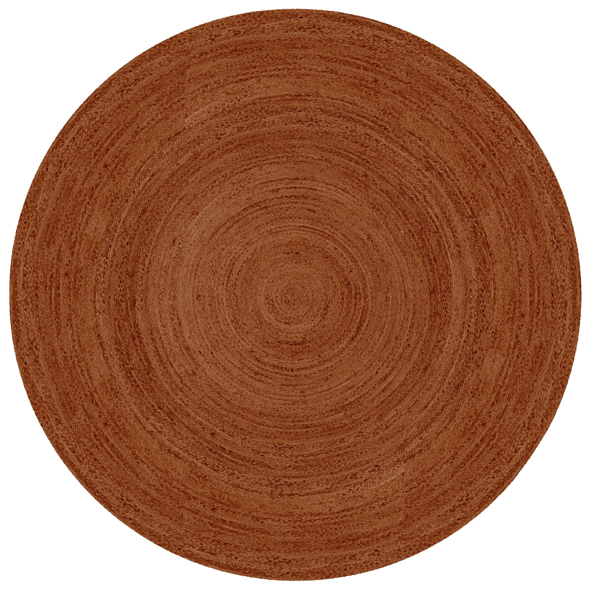 Mrcarpet jute vloerkleed - roest/terracotta - Ø 150cm