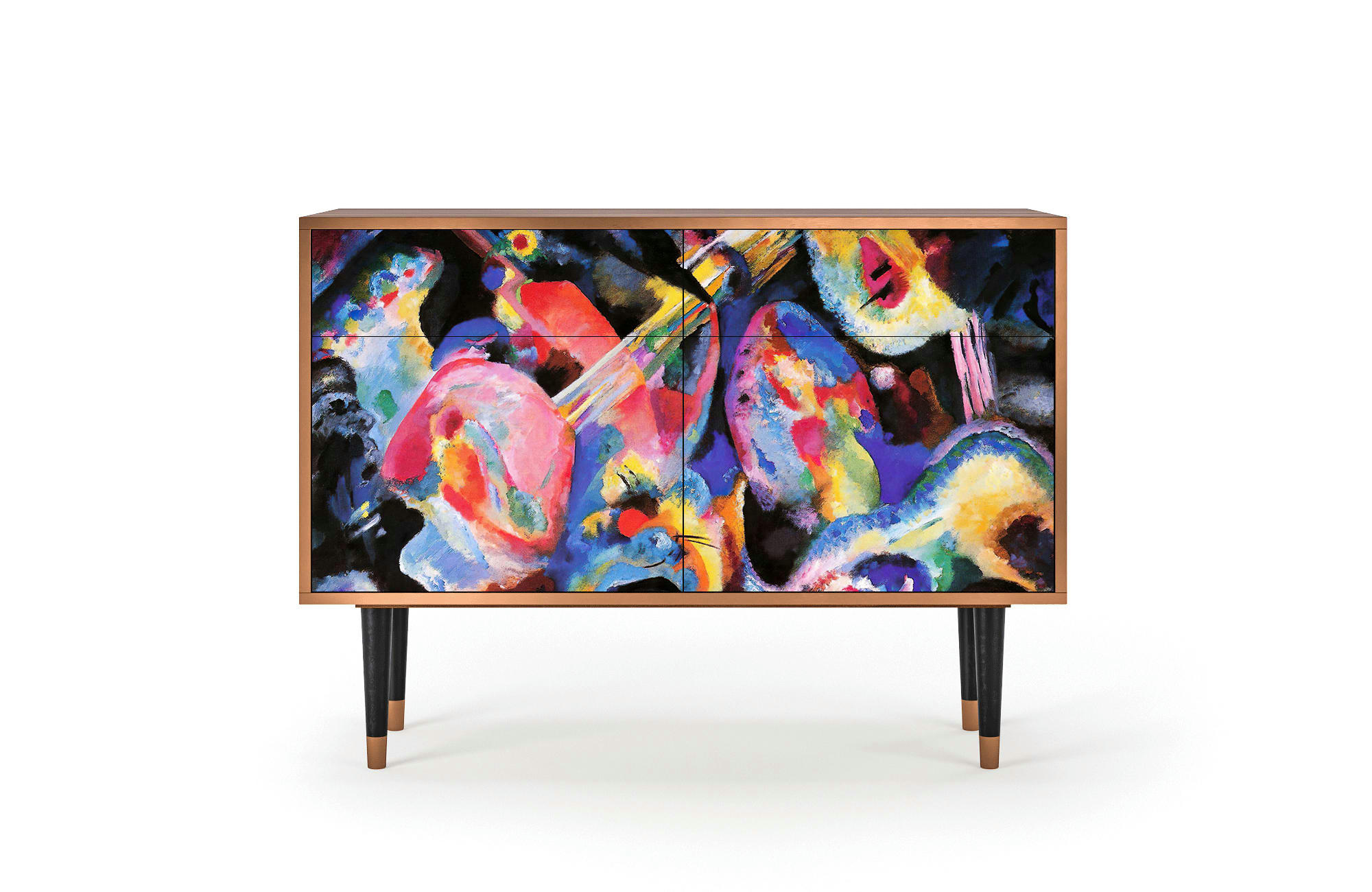 KANDINSKY - Buffet  multicolore 2 tiroirs et 2 portes L 115 cm