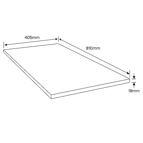 Panneau contreplaqué de feuillus - 81 x 40,5 cm, ép.18 mm (vendu au panneau)