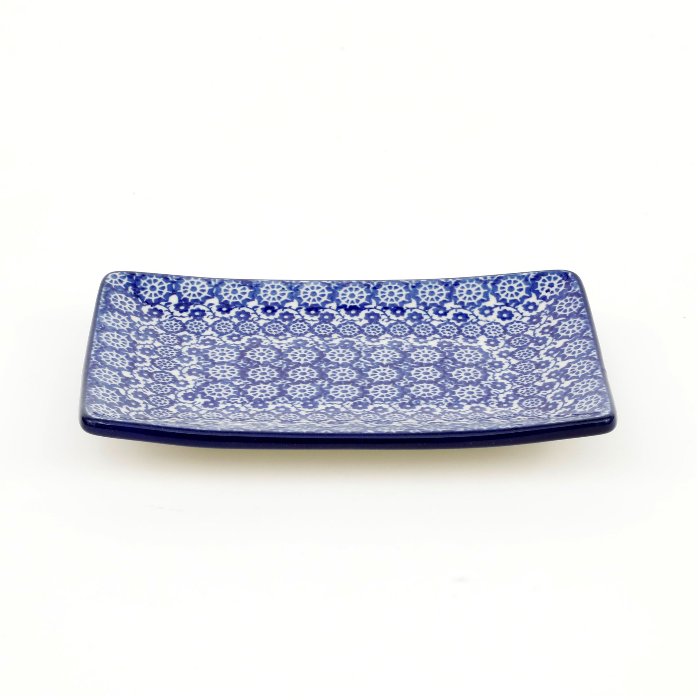 Tacka ceramiczna C27 18/12 cm 2615X Kobaltowa koronka