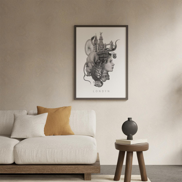 Plakat Londyn, elegancka dekoracja 20x30 cm