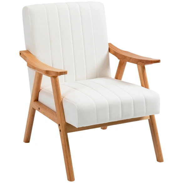 Sessel, Samtoptik, LxBxH: 68x74x82 cm, cremeweiß