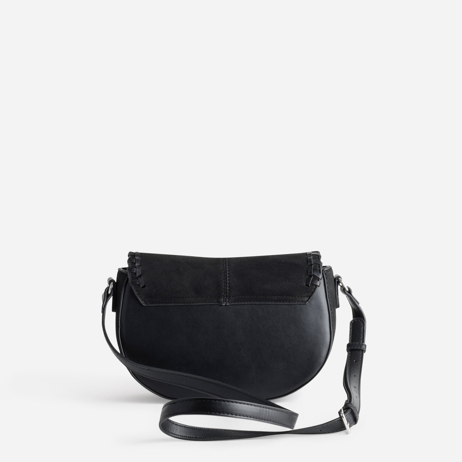 Sac bandoulière TEXTO noir suédé