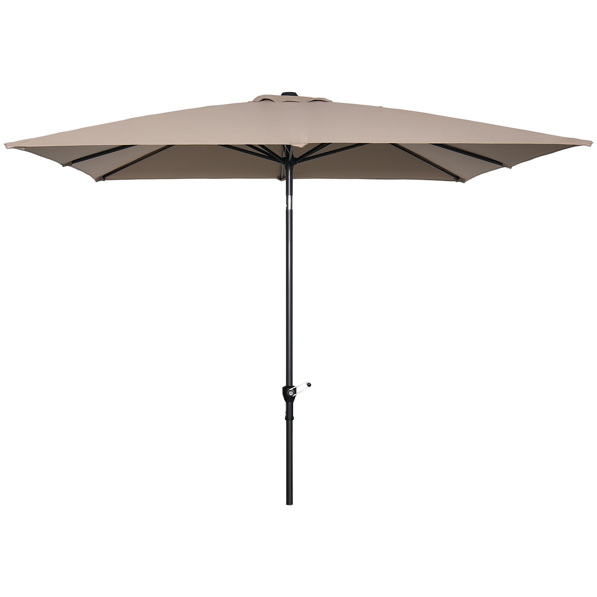 Lotus parasol - 250x250 cm - carbon black - taupe