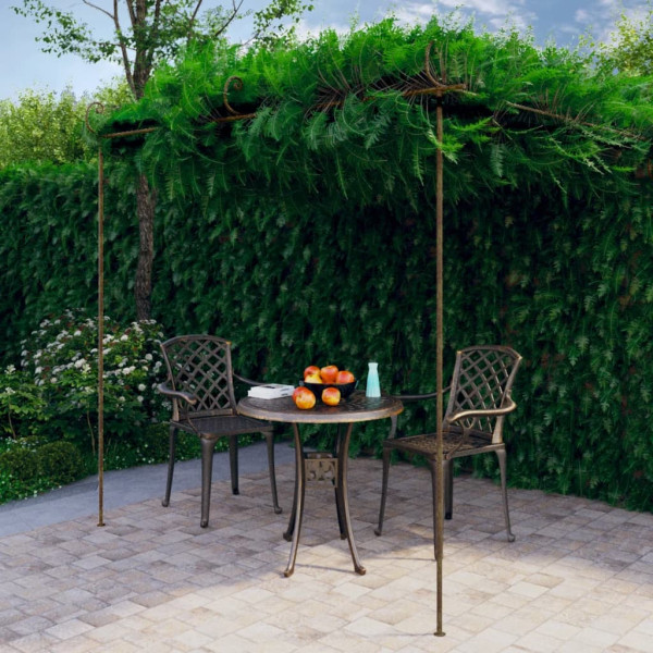 Pergola Brąz 3 x 3 x 2.5 m Żelazo vidaXL