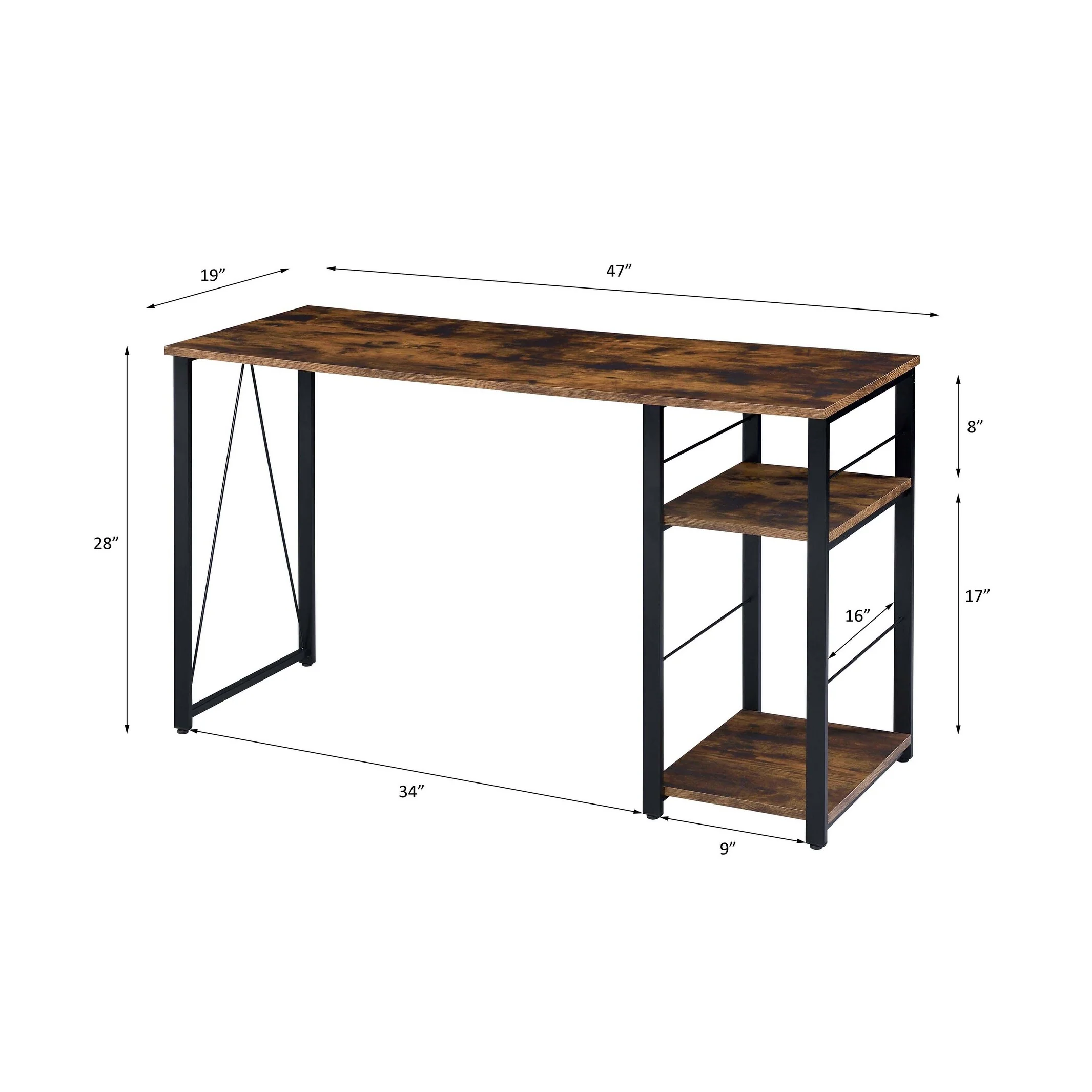 Vadna Finish Writing Desk, Rectangular Writing Desk