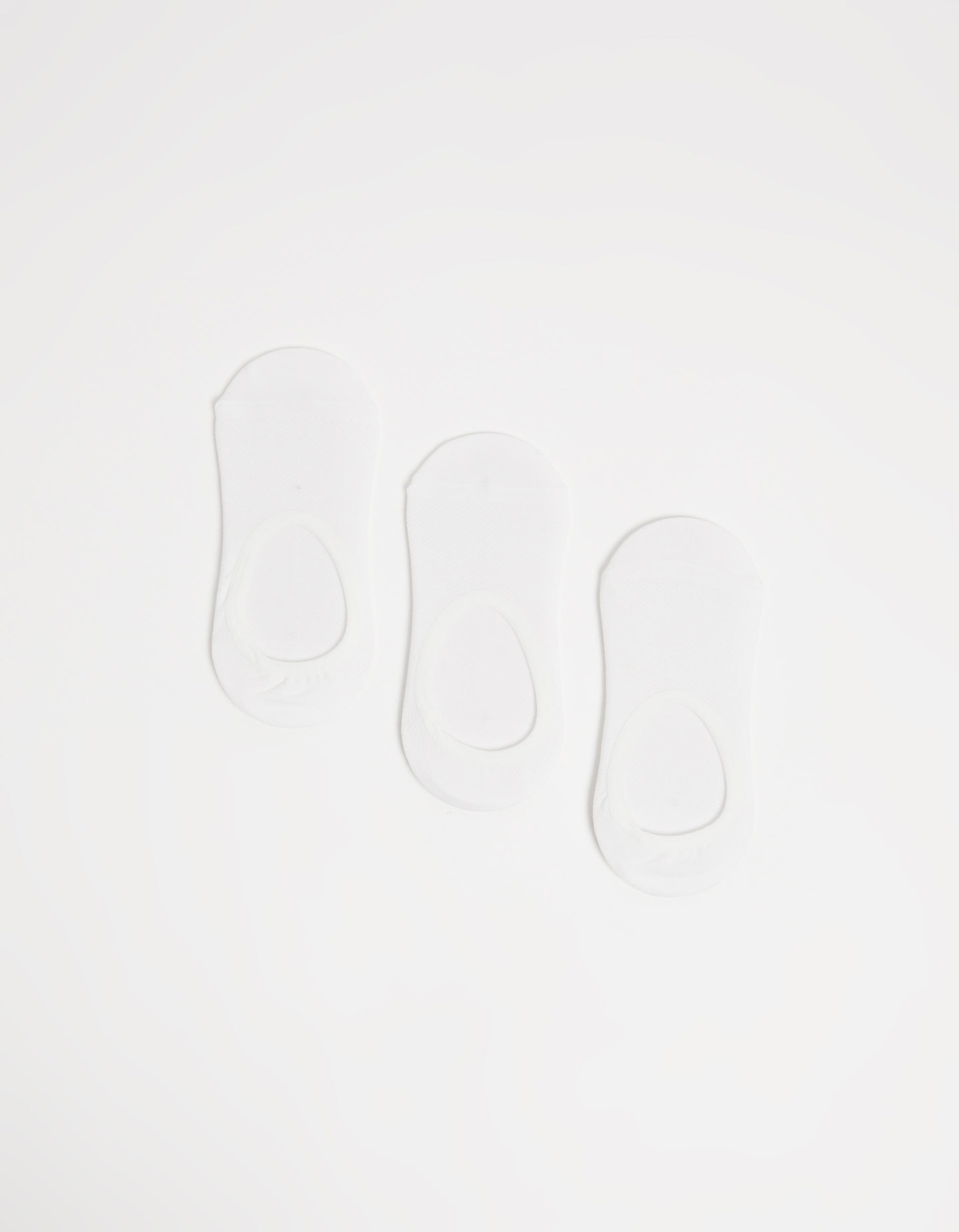 Pack 3 Pares de Meias Invisíveis, Mulher, Branco