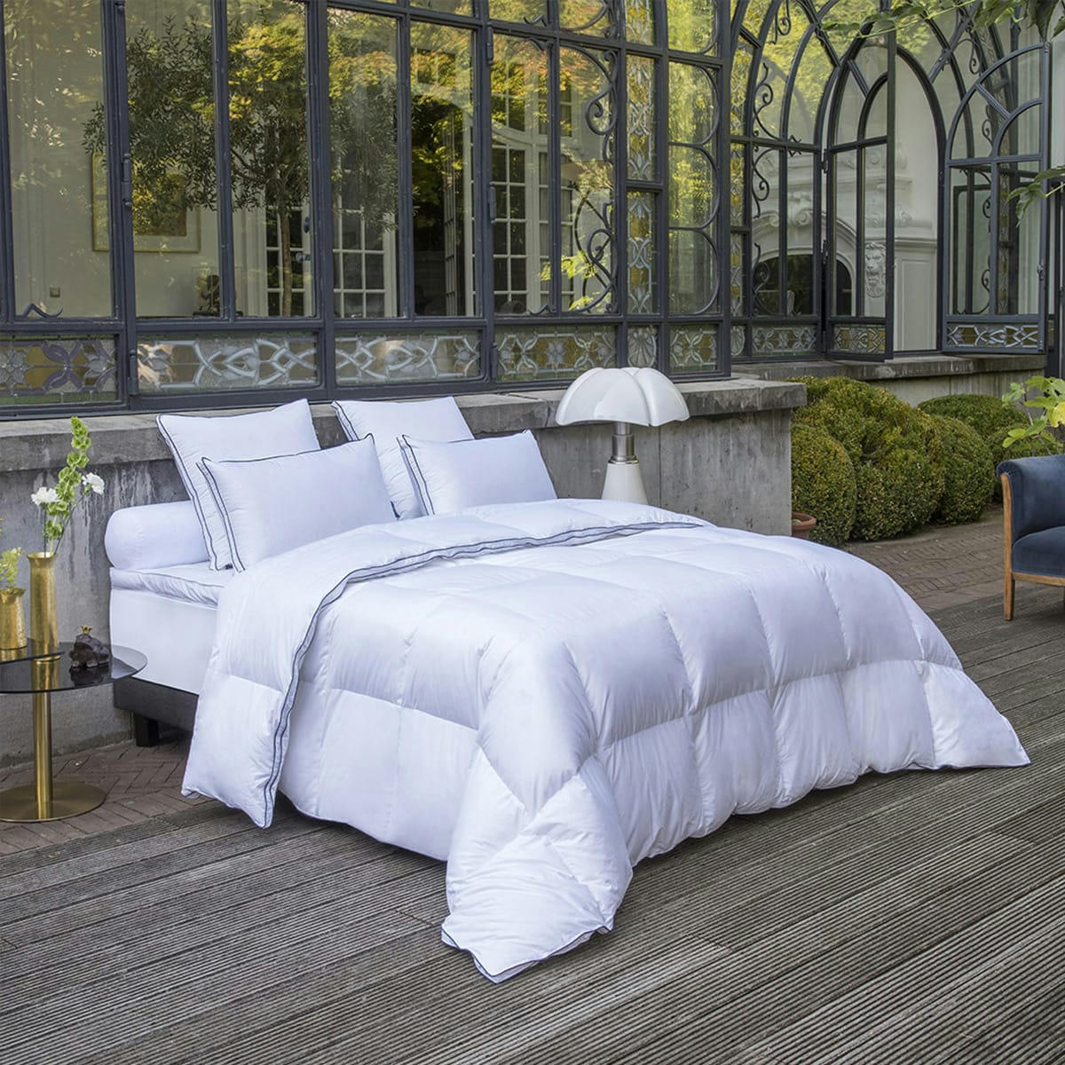 - Couette PALAIS DES REVES - 70% duvet d'oie - Tempérée 240x260 cm - Dro