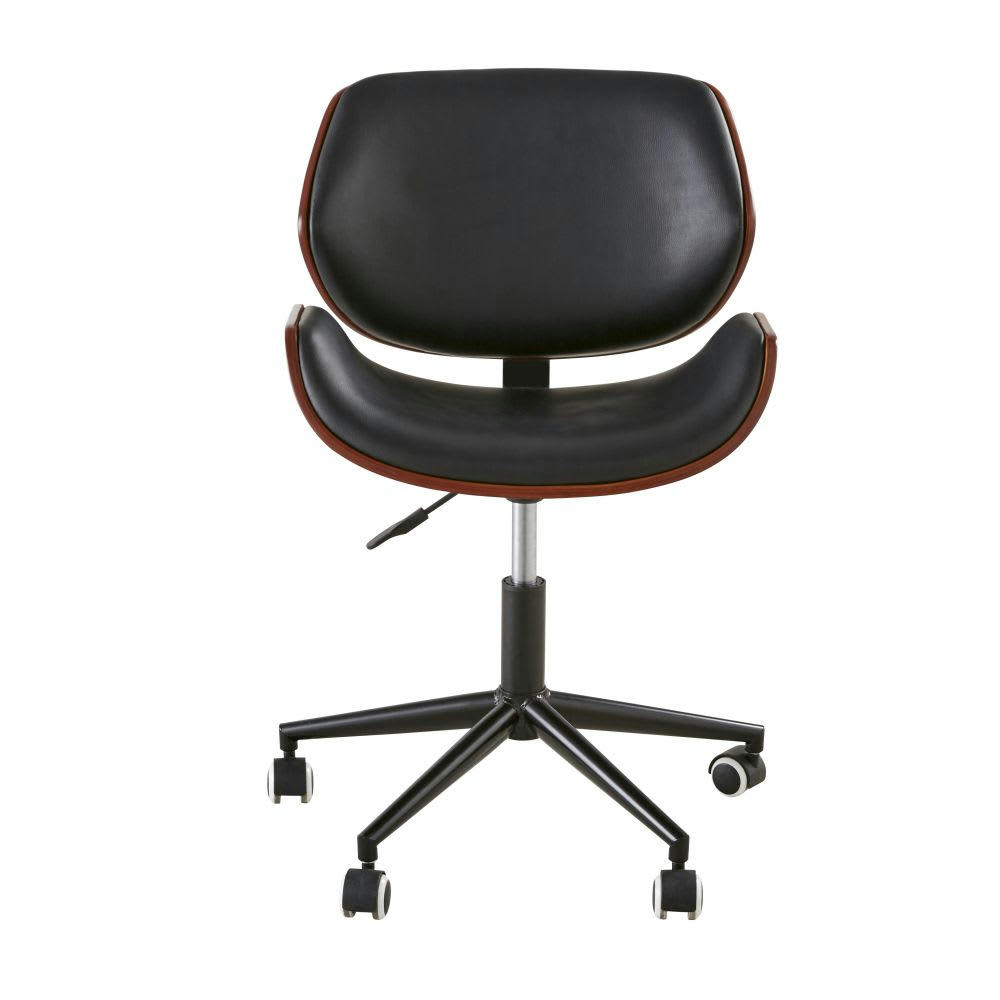 Kent - Chaise de bureau réglable à roulettes imitation cuir