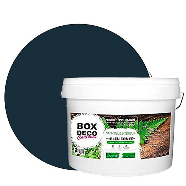 Bleu Foncé Peinture interieur aspect satin Natura - Bleu Fonce - 10L