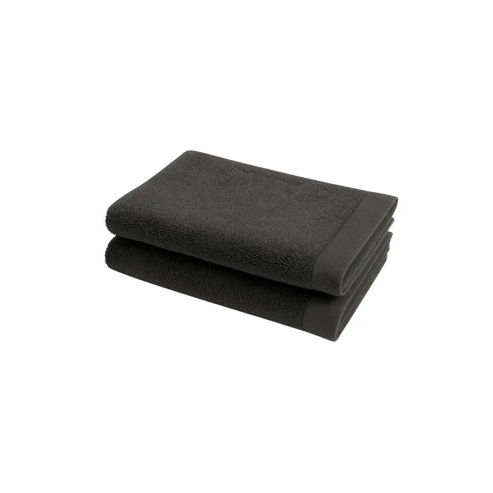 Ten Cate Gastendoekjes - Handdoeken set - 30x50 cm - 6 stuks - Antraciet