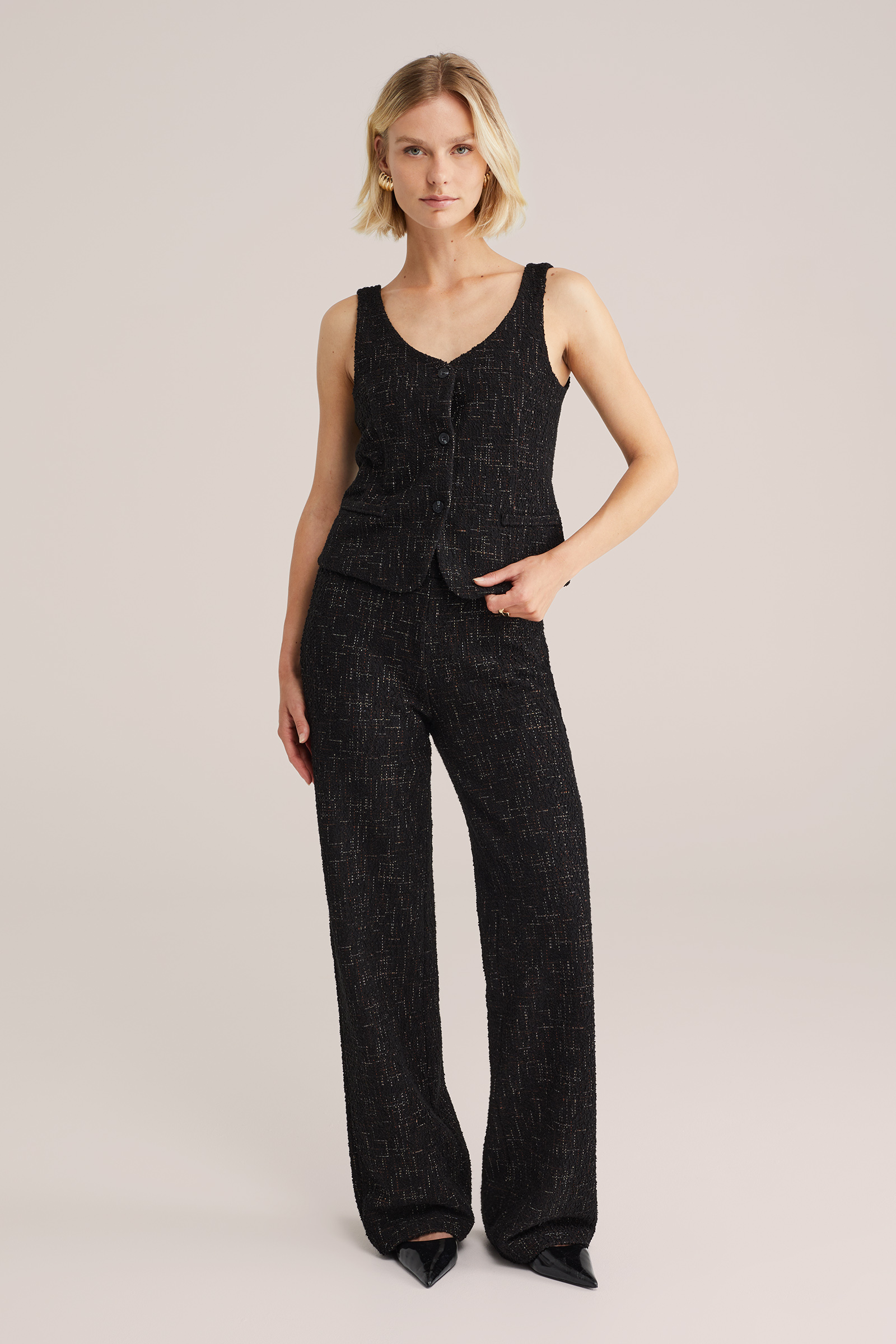 Dames Regular fit boucl&eacute; gilet