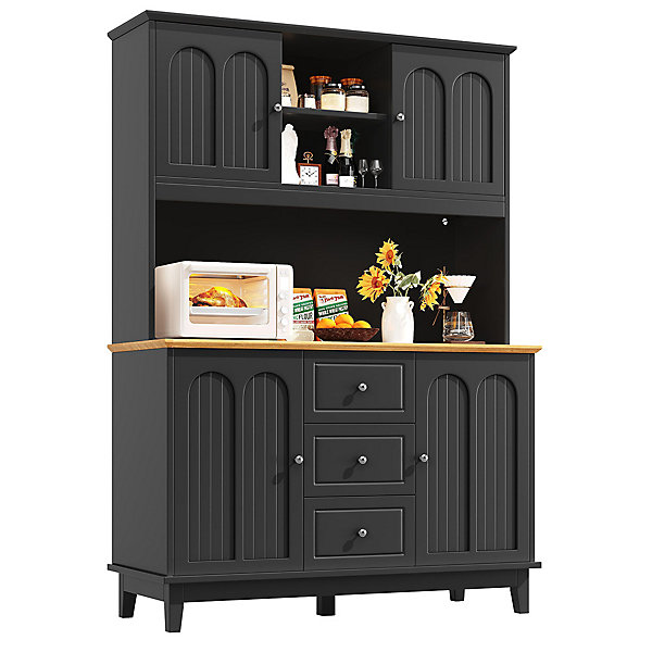 Meuble de salon haut de gamme avec éclairage LED, dimensions 120 x 40 x 180 cm, 4 portes, 3 tiroirs.