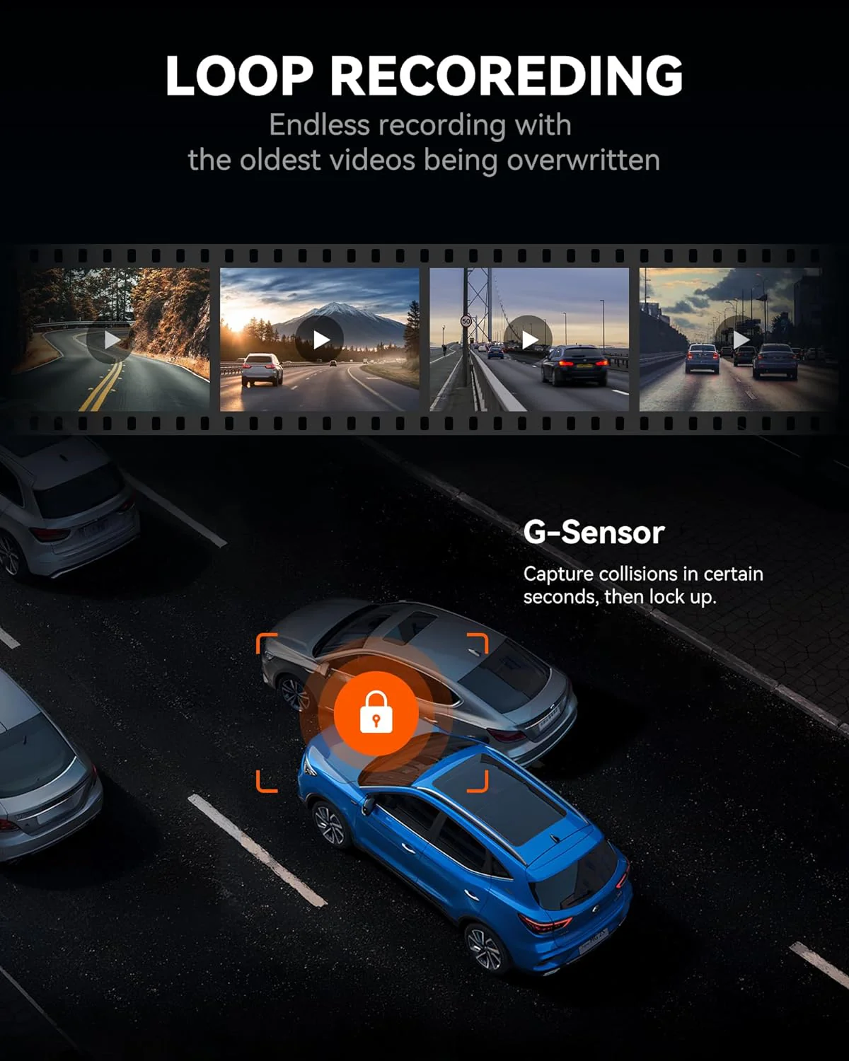 12 4K Mirror Dash Cam Backup Camera, 2160P Full HD Smart Rearview Mirror for Cars  Trucks, Front and Rear View Dual Cameras, Night Vision, Parking Assistance, Free 32GB Card  GPS