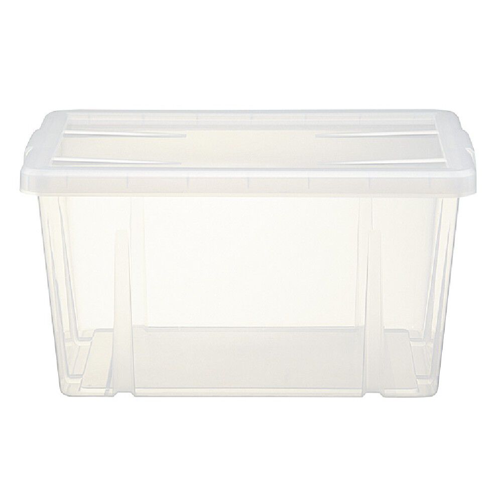 BoÎte de rangement transparente avec couvercle 30L