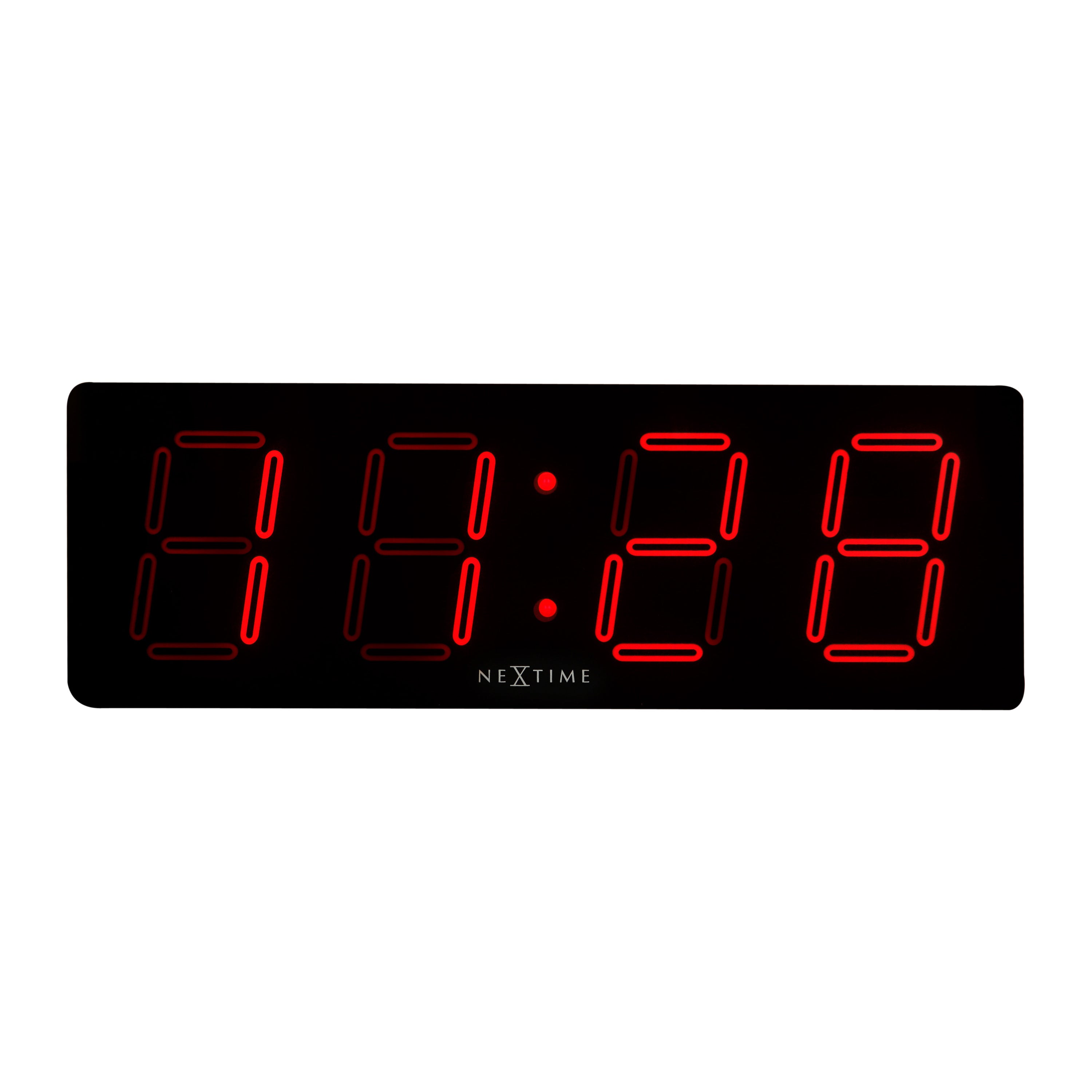 NeXtime Big D Digitale Wandklok 51,5 x 51,5 cm