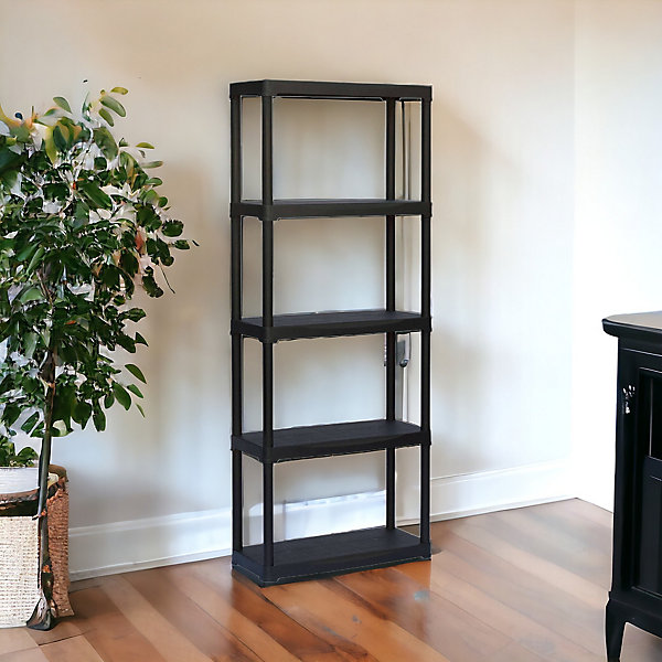 Armoire d'extérieur Damme, Etagère d'extérieur, Armoire de balcon polyvalente, Armoire d'extérieur, Anthracite, 70x30h176 cm
