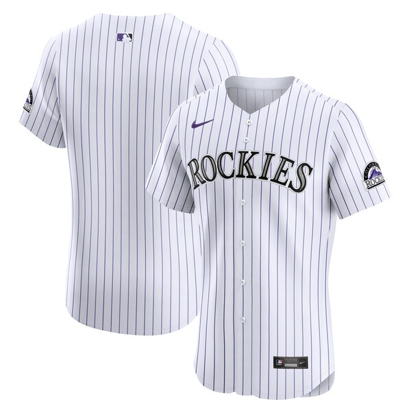 Colorado Rockies Nike Home Elite Jersey - White