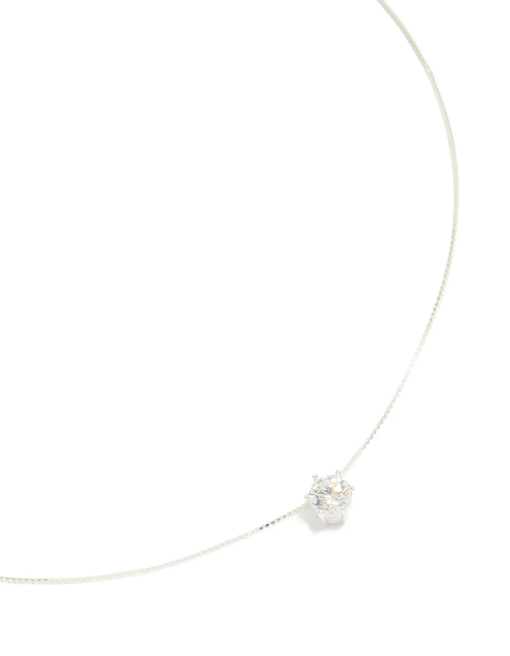 Sterling Silver Classic Claw Pendant Necklace