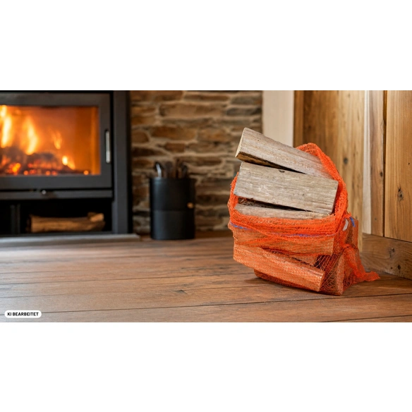 Kaminholz, 12,5 dm³ Laubholz-Mix, getrocknet, im Netzsack