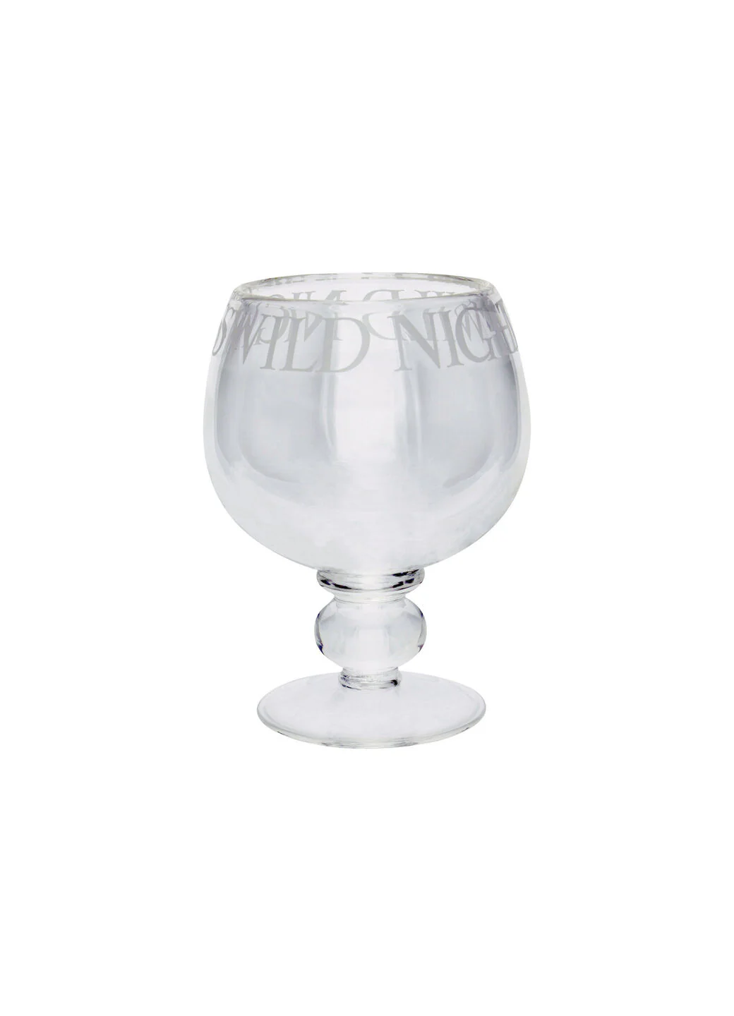 Black Toast Crystal Gin Glass