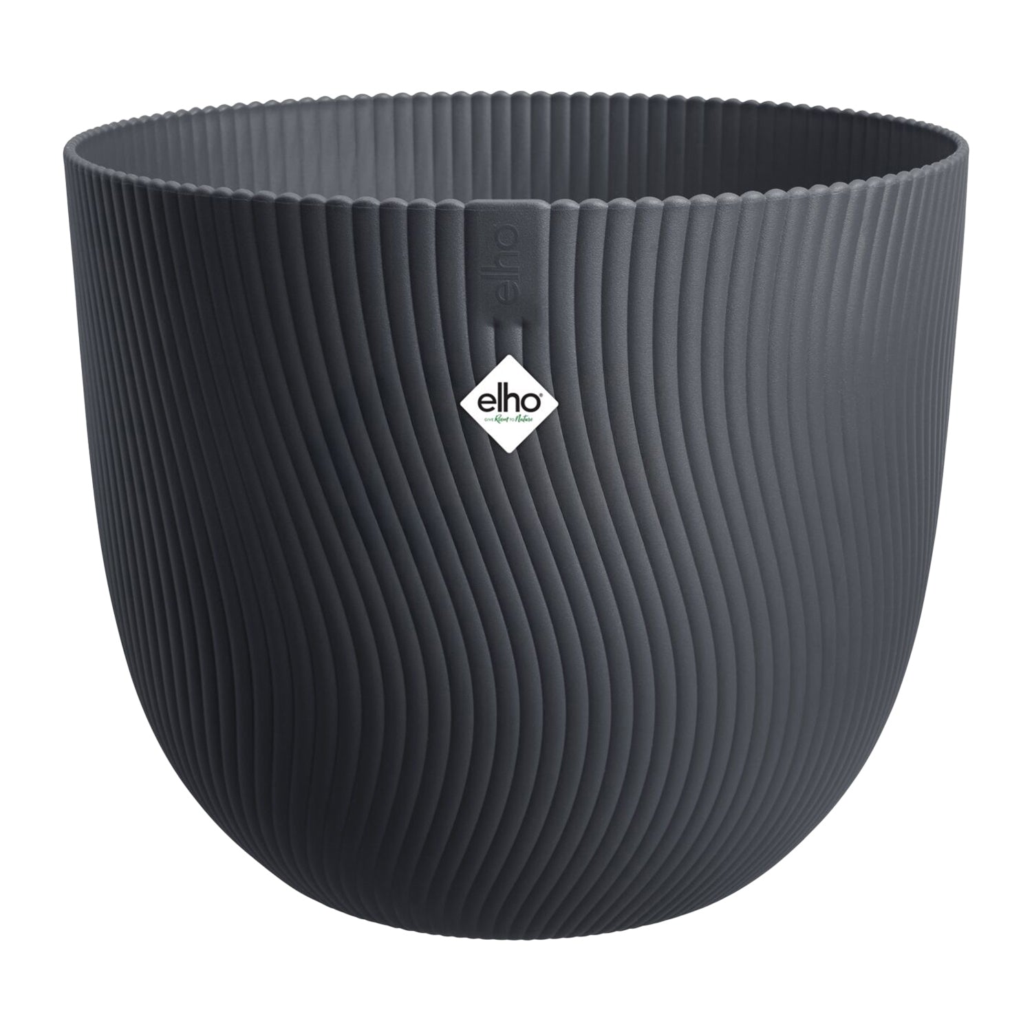 Elho Sereh Rond - Zwart - Ø 59 x H 51 cm - Binnen en Buiten - 100% ger