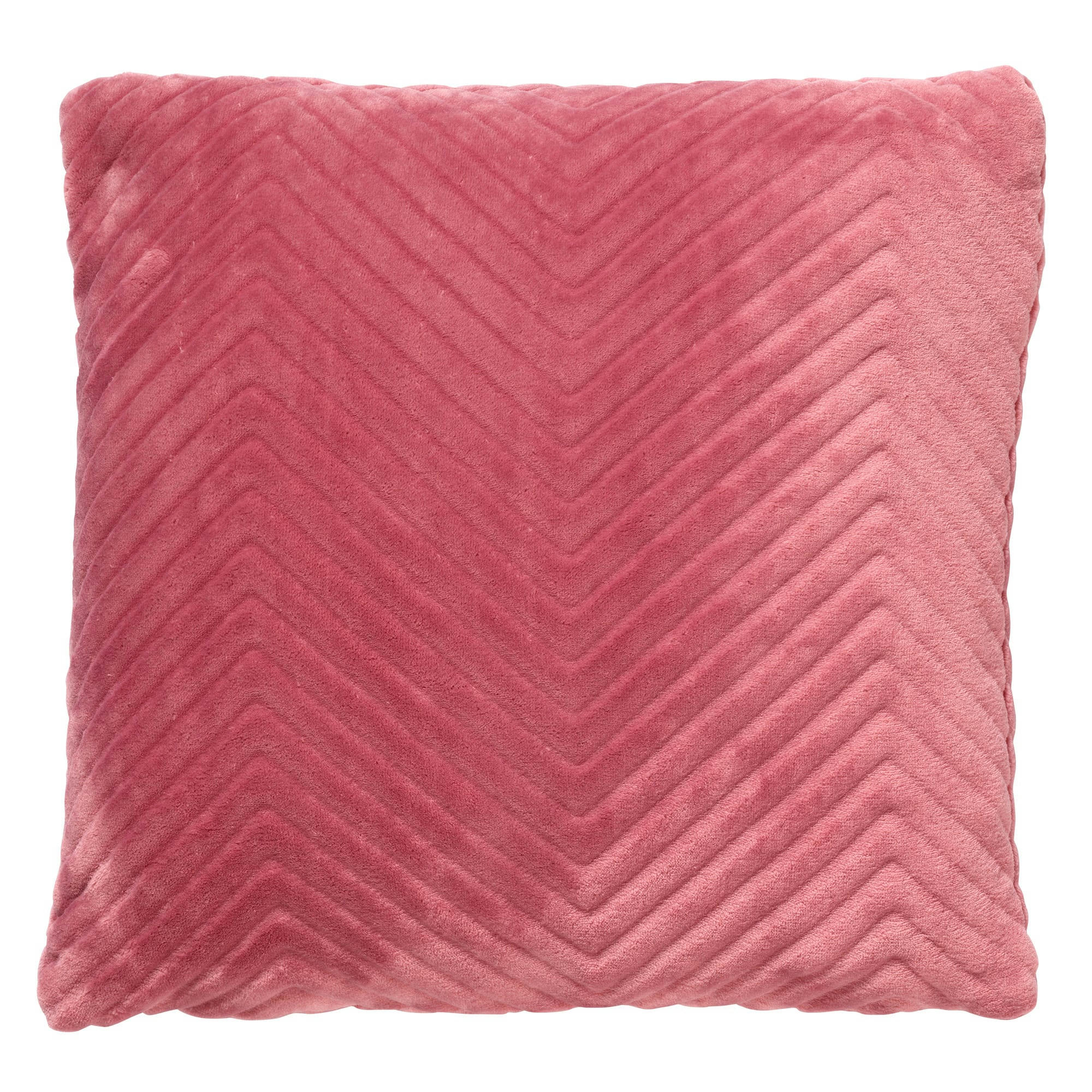 ZICO - Coussin - rose en velours 45x45 cm uni