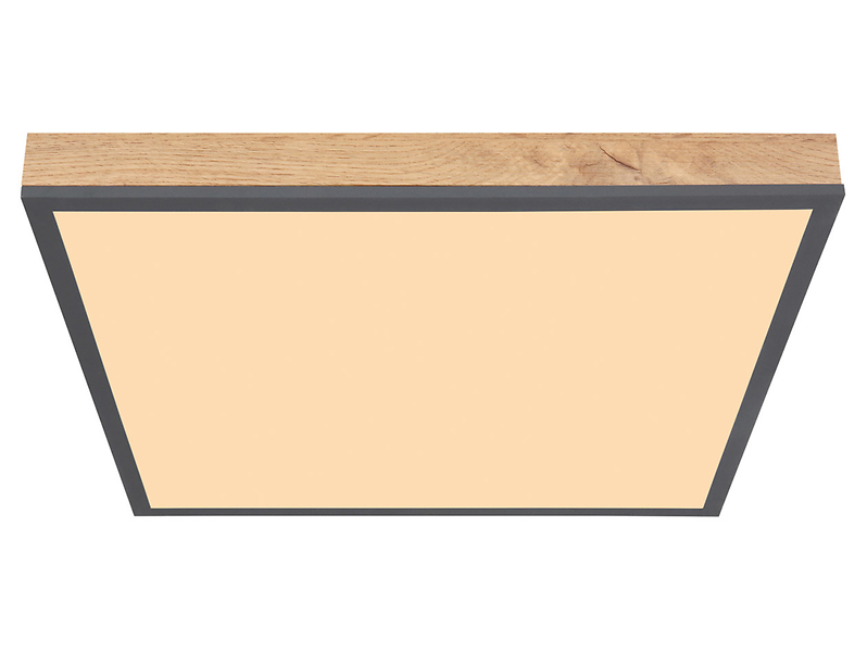 Plafon Doro LED 45 cm aluminiowy brązowy