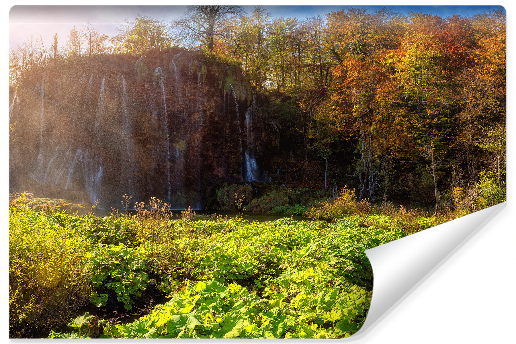 Fototapeta Wodospad Prstavac KRAJOBRAZ 3D 90x60cm
