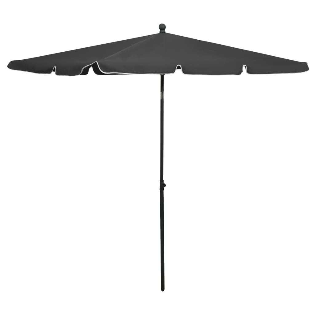 Parasol ogrodowy AntracytvidaXL