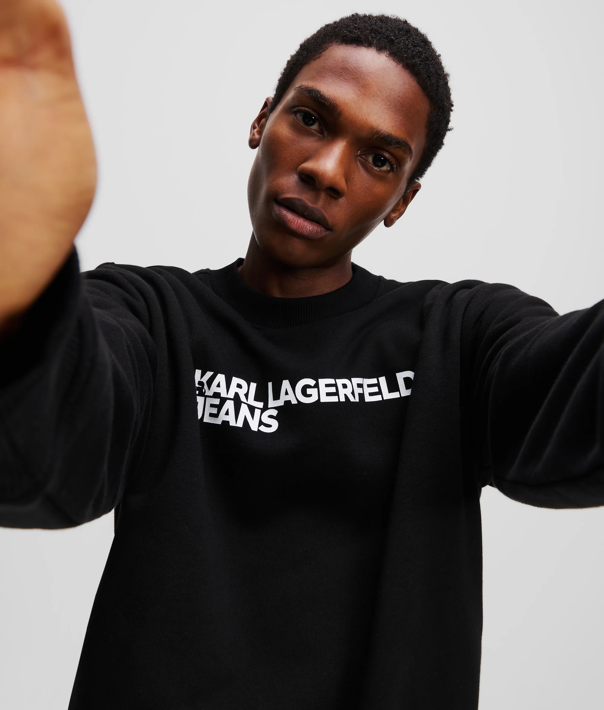 Sweatshirt à logo coupe régulière