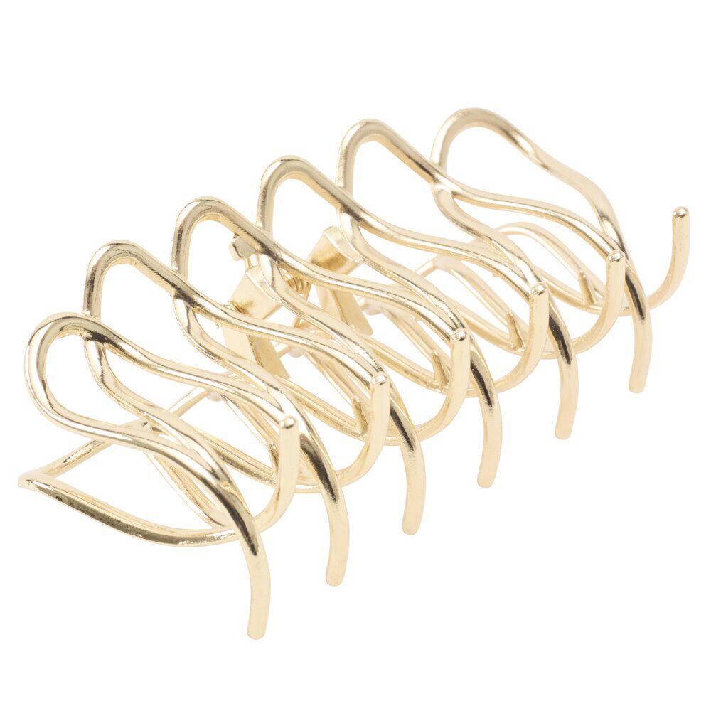 Pince cheveux spirale grand modèle métal doré L13cm