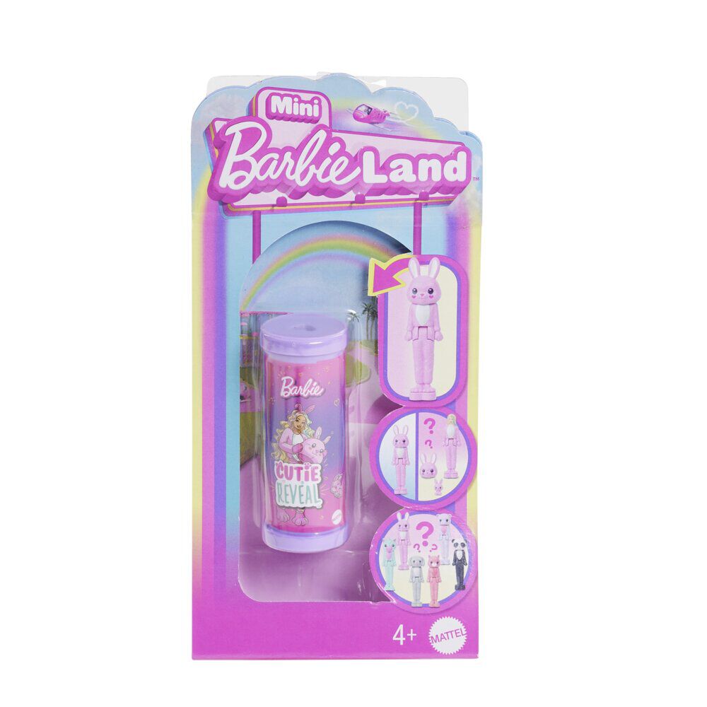Barbie Mini Land Reveal lapin rose