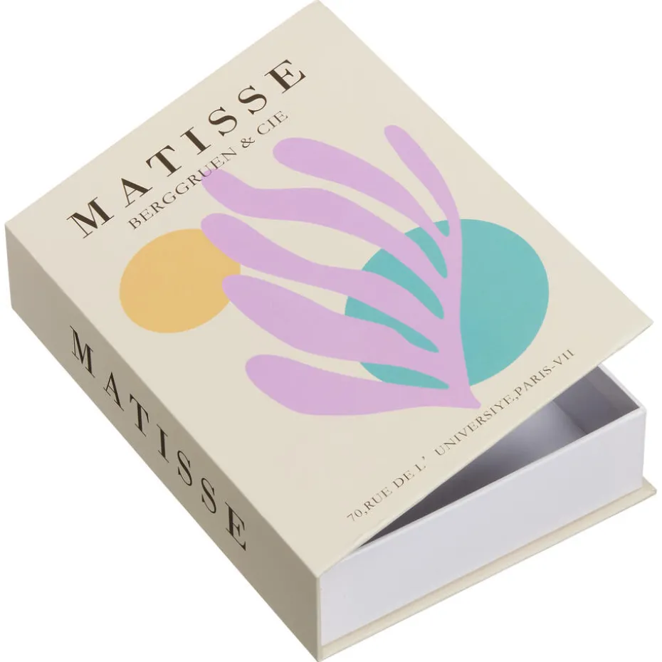 Kwantum Decoratieve Opbergdozen | Opbergboek Matisse  16x23x5 Cm Lila