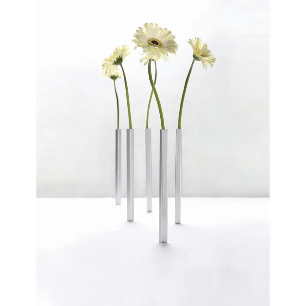 - Vases magnetiques aluminium silver