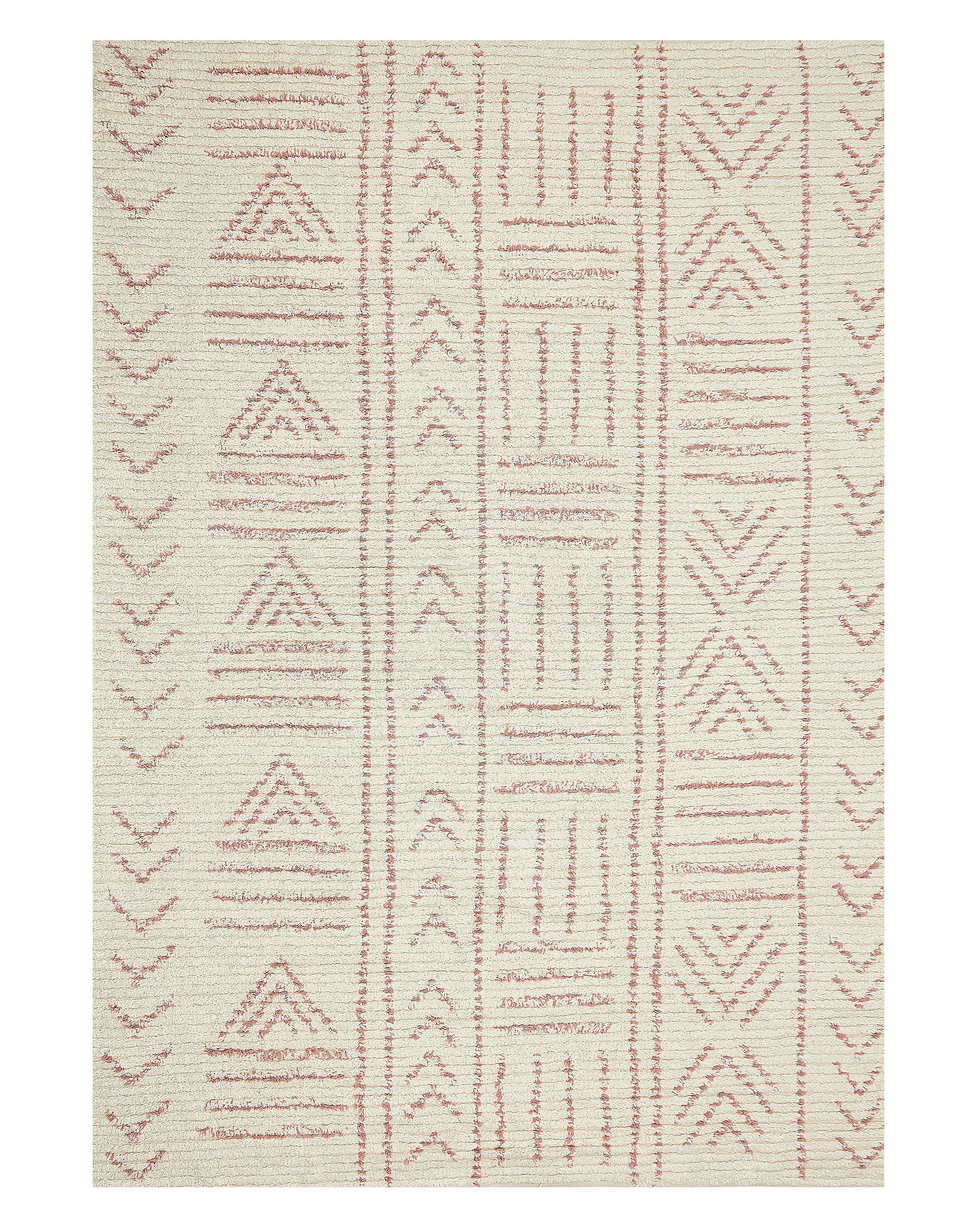Rug EDIRNE Beige 140 x 200 cm Cotton