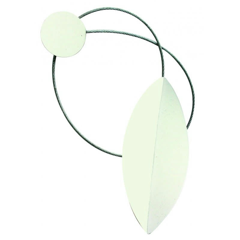 NAVETTE - - Embrasse rideaux en bois magnétique - Crème