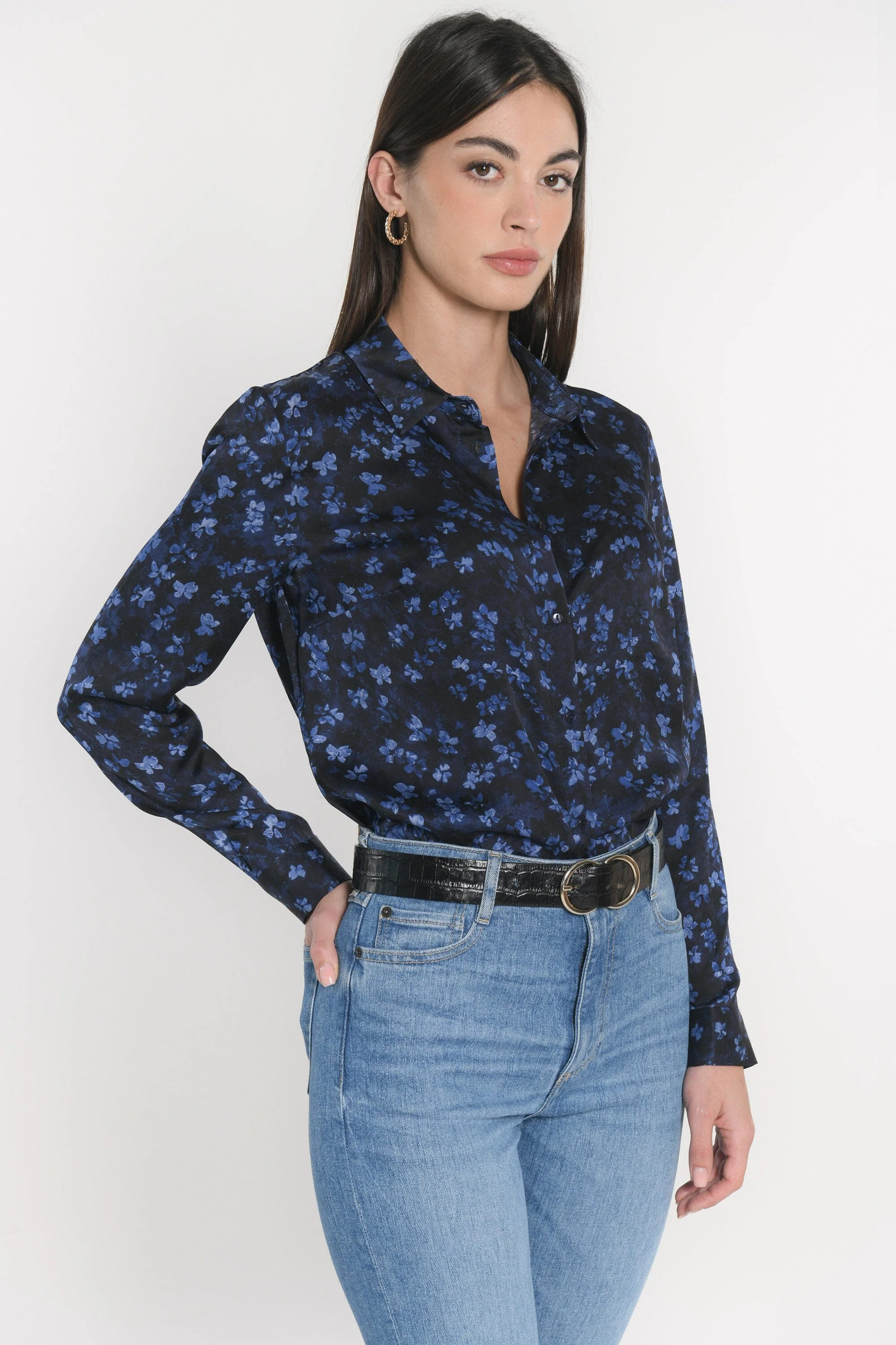 CHEMISIER BLOUSE CAMILLE MARINE