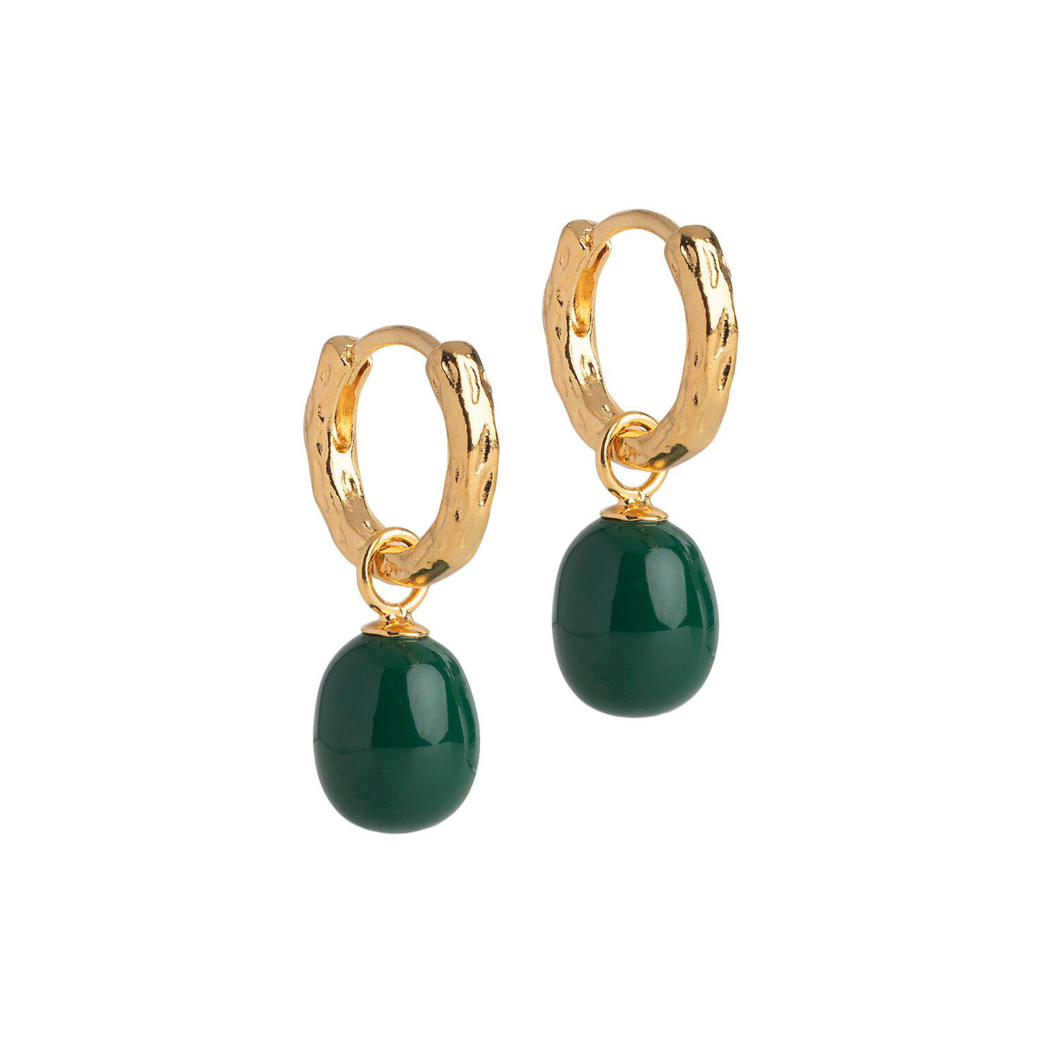 Significant hoops, petrol green