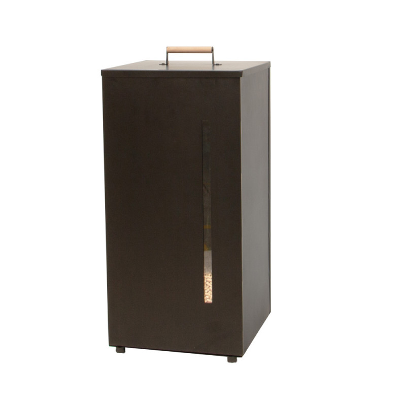 Réserve à granulés noire 70 L PRACTO HOME