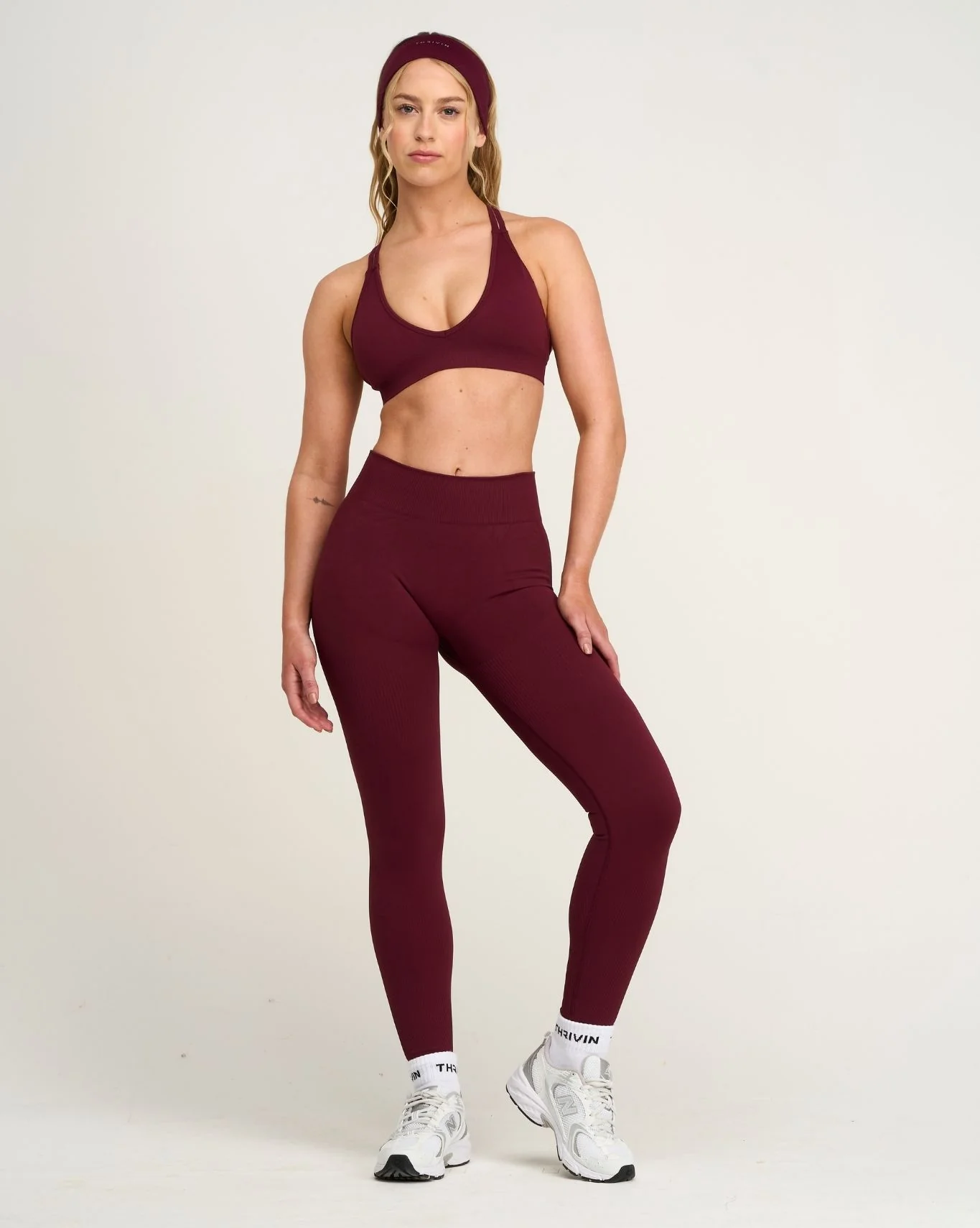 Elevate™ Sculpting Mid Waist Scrunch Leggings | Merlot