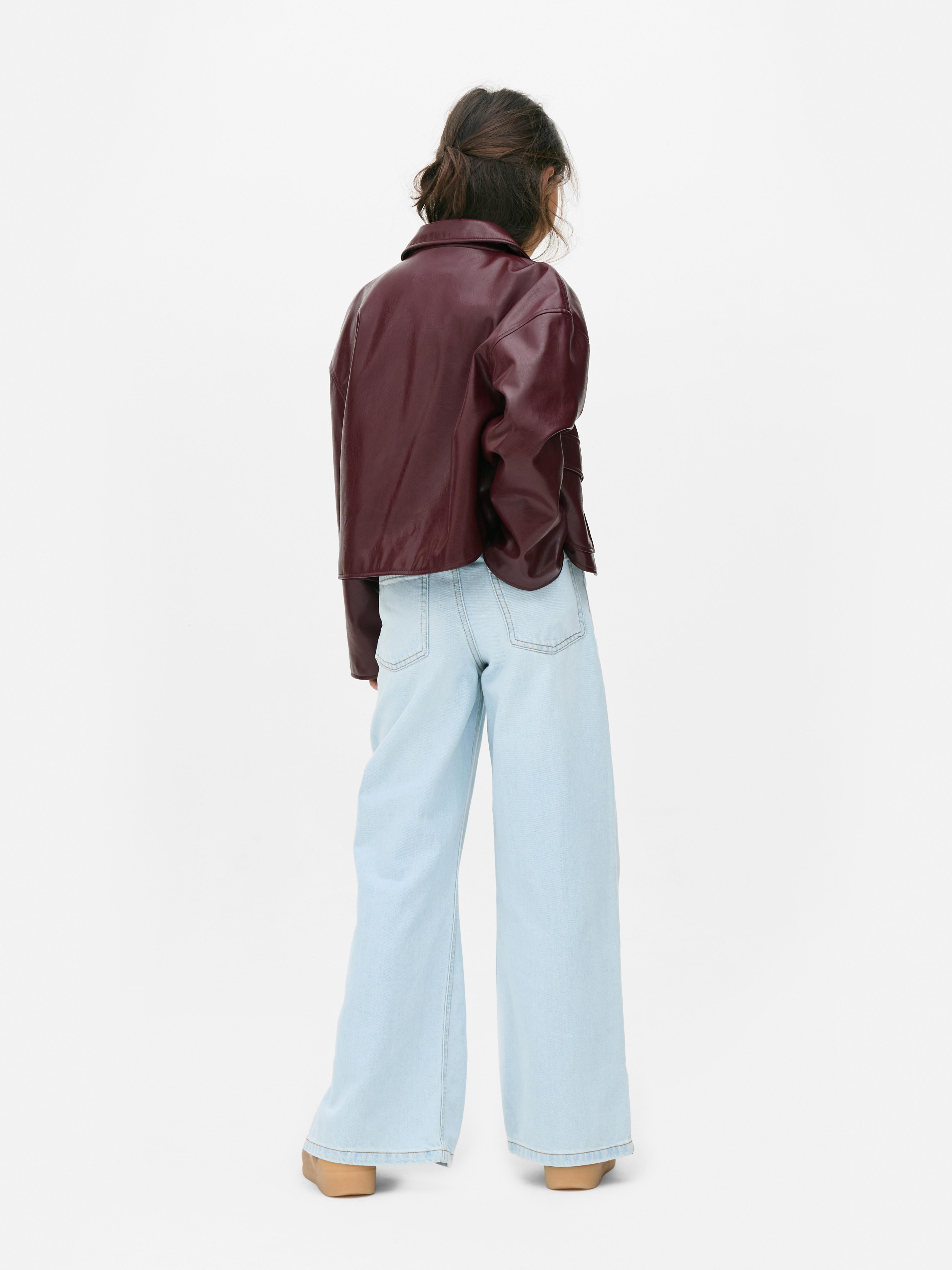 7-15yrs | Faux Leather Shacket