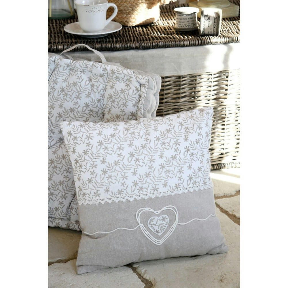 - Coussin Blanc coton 40 X 40