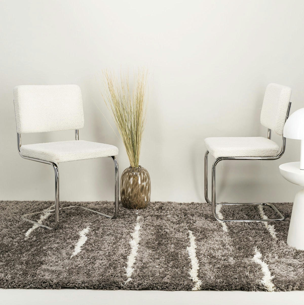 MELLOW - Tapis ultra-doux et design gris 120x170, OEKO-TEX®