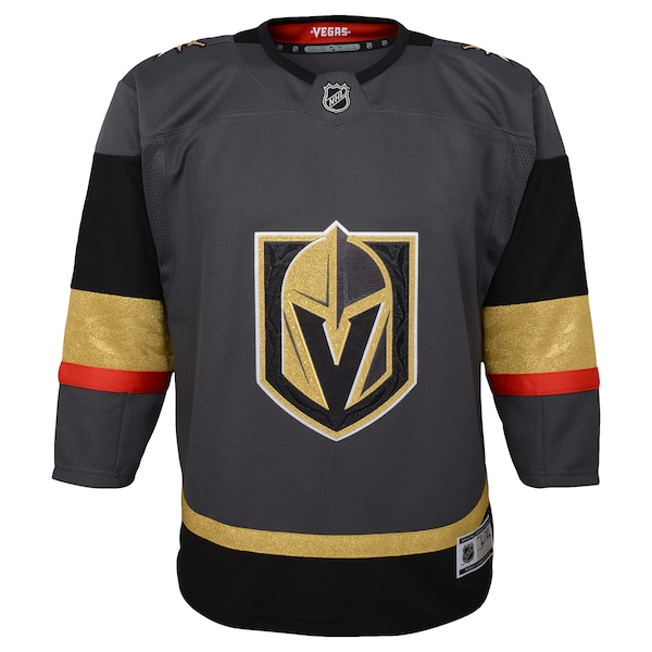 Vegas Golden Knights Youth Alternate Premier Blank Jersey - Gray