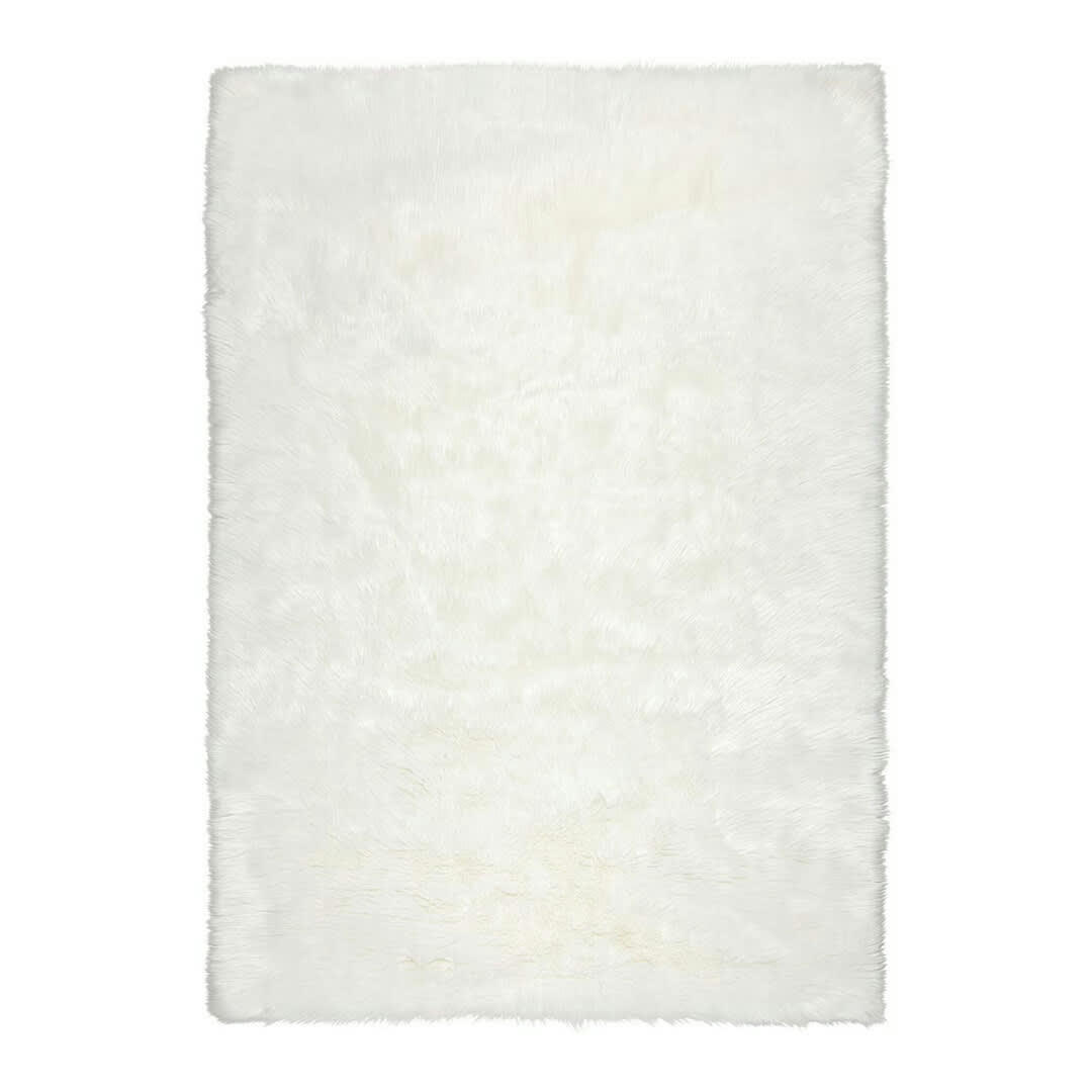 SHEEPSKIN - Tapis   en polyester ivoire 80x150