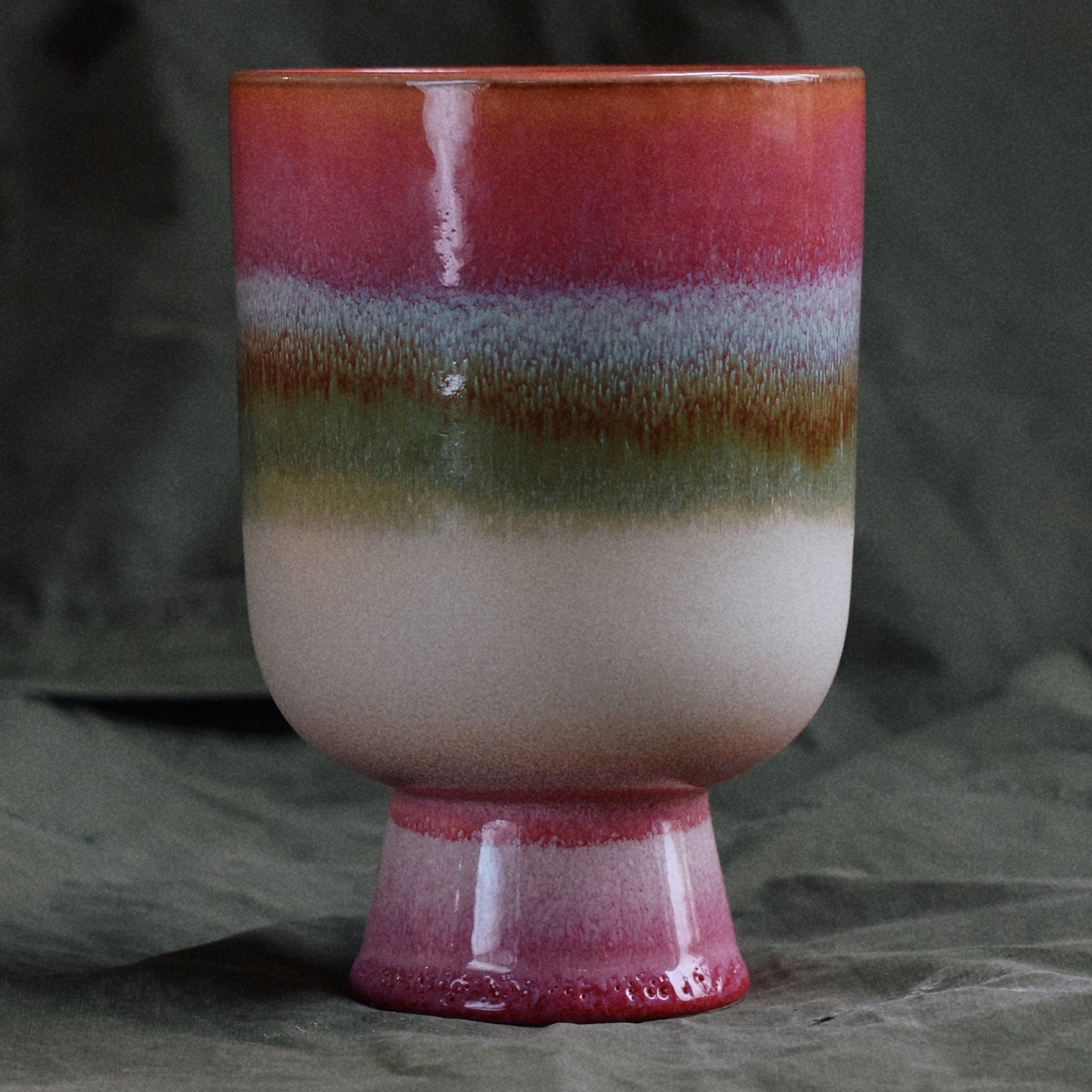 HKliving 70's Retro Bloempot - Ø 13 cm - Rosefield