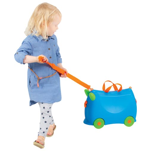 NNEDPE Kiddicare Bon Voyage Kids Ride On Suitcase Luggage Blue