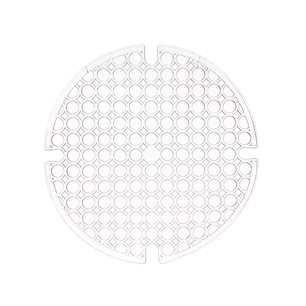 Tapete transparente redondo para banca 29cm